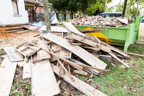 Business waste removal services in a modern office setting